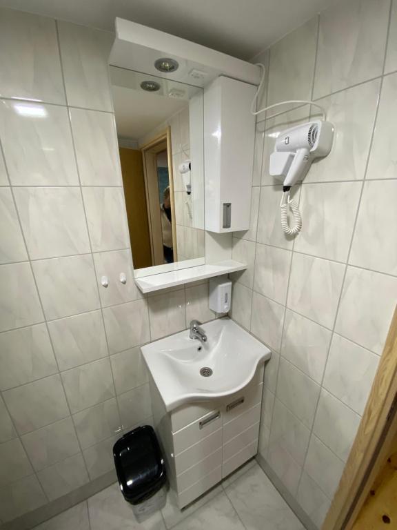 Koupelna v ubytování Brvnara Etno Lux
