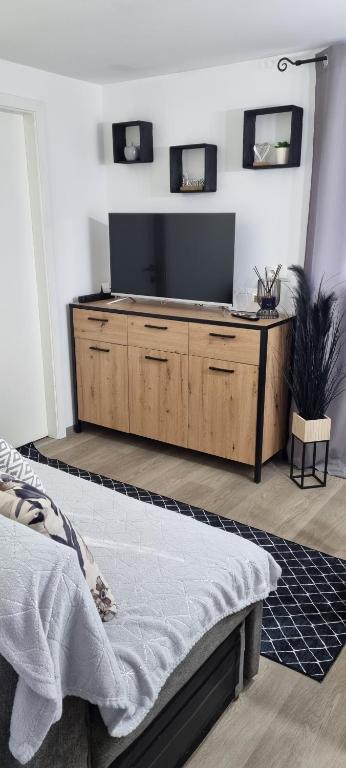 TV a/nebo společenská místnost v ubytování Time4you