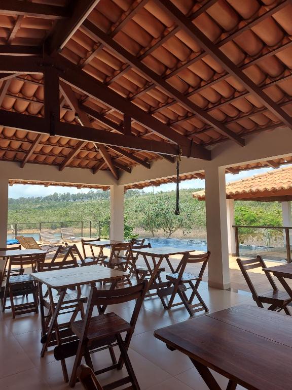Restaurace v ubytování Suítes Canaã