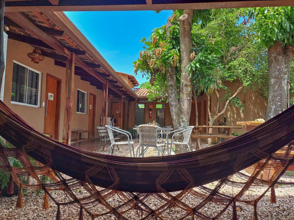 Patio nebo venkovní prostory v ubytování Savana Hostel