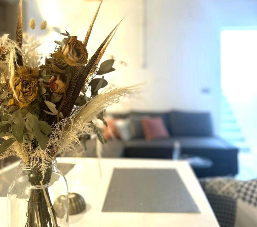 Posezení v ubytování AB Green Living Santorini