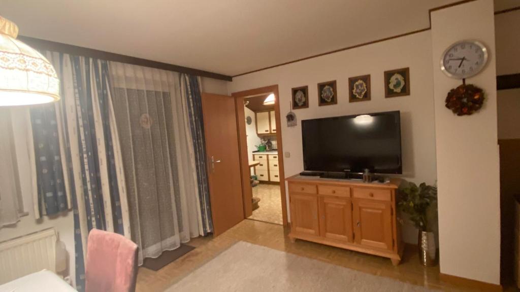 TV a/nebo společenská místnost v ubytování Haus Nardin