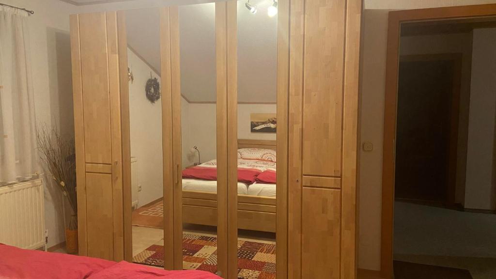 Postel nebo postele na pokoji v ubytování Haus Nardin