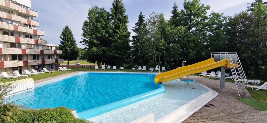 Bazén v ubytování Sauna, Pool und Gartenzugang nebo v jeho okolí