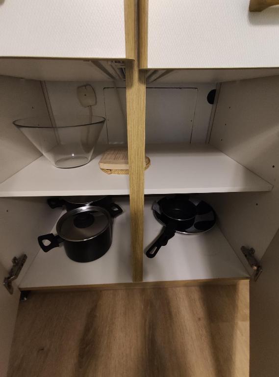 Kuchyň nebo kuchyňský kout v ubytování Sauna, Pool und Gartenzugang