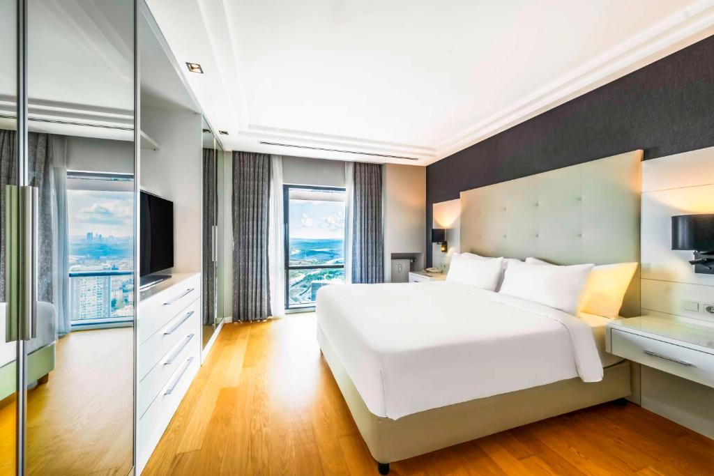 Radisson Residences Avrupa TEM Istanbulにあるベッド