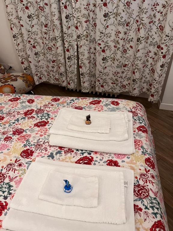 Кровать или кровати в номере B&B Via Fontana Milano