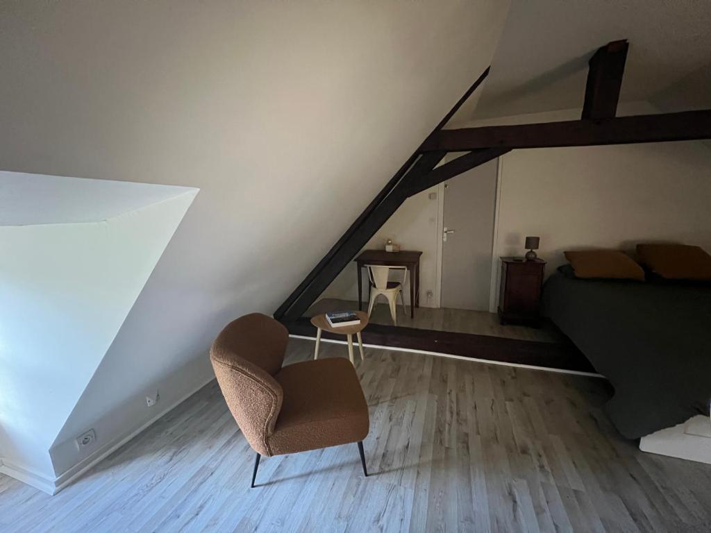 Posezení v ubytování L’Orangerie de Malpas