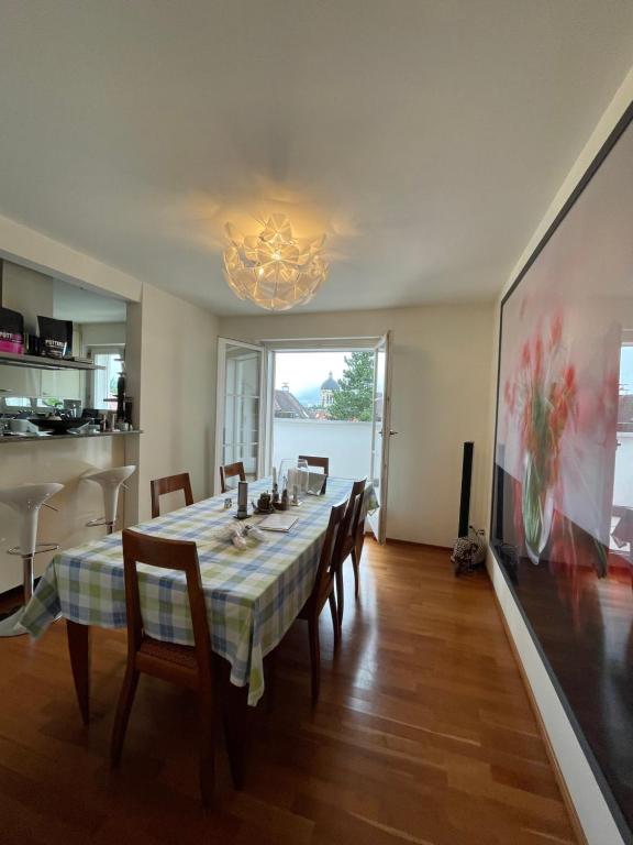 Kuchyň nebo kuchyňský kout v ubytování Spacious and stylish Apartment in Zurich