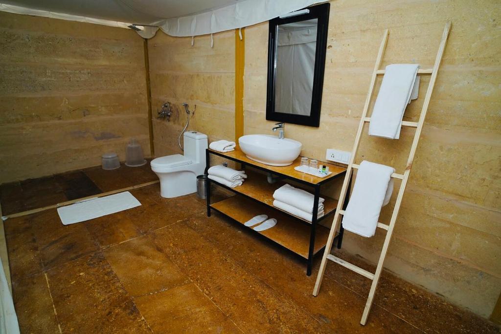 Koupelna v ubytování Hotel Deep Mahal