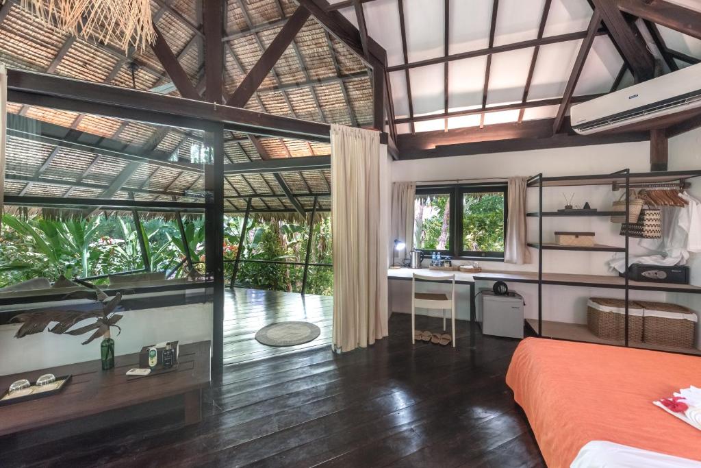 Kuchyň nebo kuchyňský kout v ubytování kawayan villa siargao