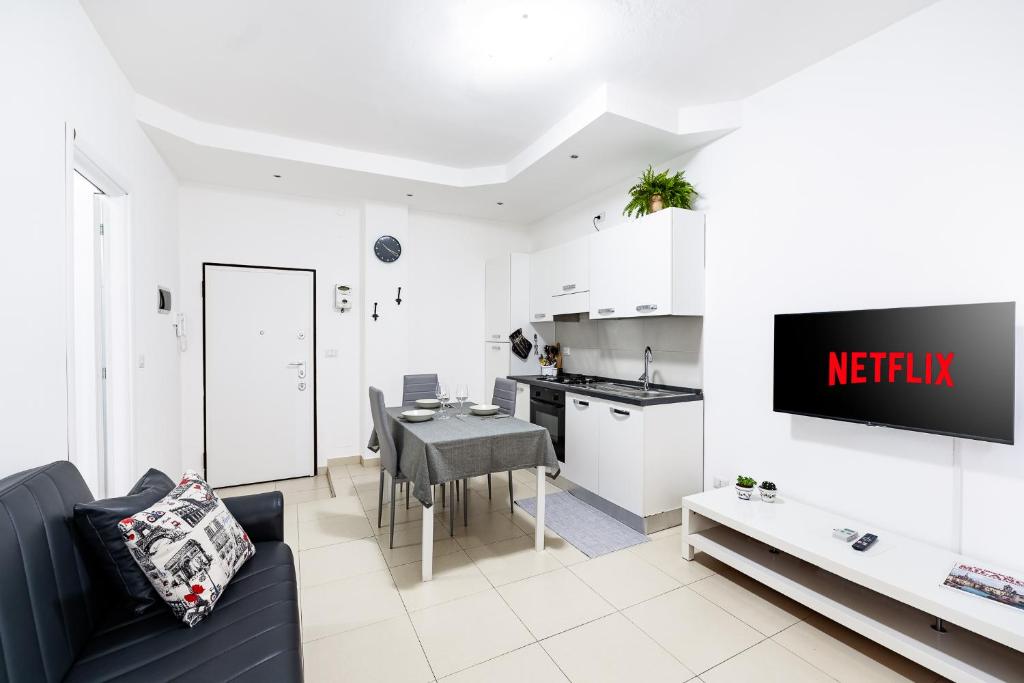 Kuchyň nebo kuchyňský kout v ubytování The Base - Comfort a Milano