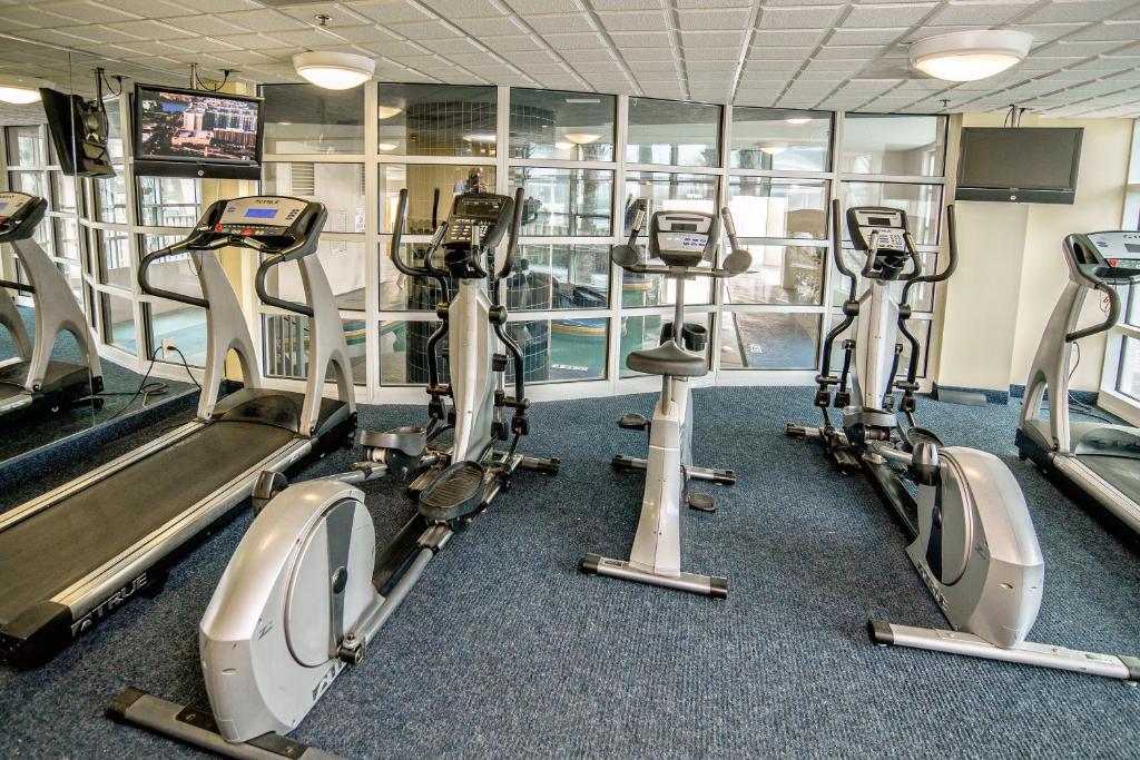 Das Fitnesscenter und&#47;oder die Fitnesseinrichtungen in der Unterkunft Seaside Resort