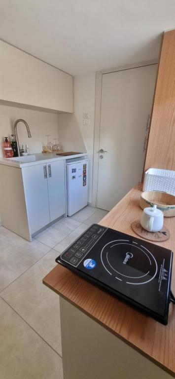 Kuchyň nebo kuchyňský kout v ubytování studio apartment