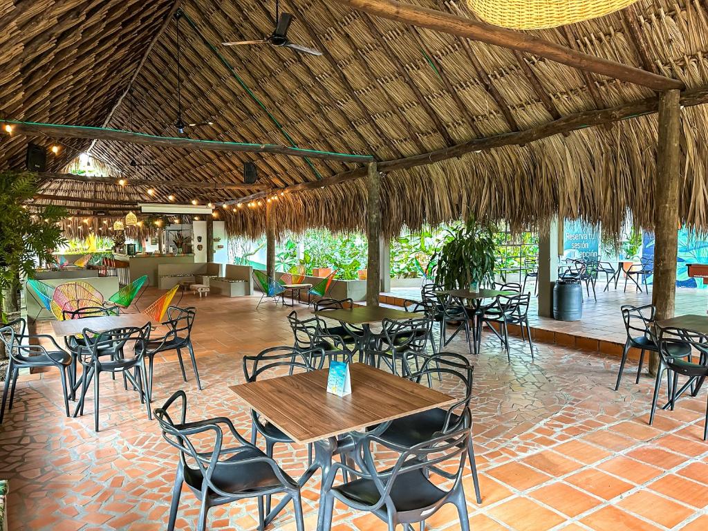 Restaurace v ubytování Los Colores Ecoparque