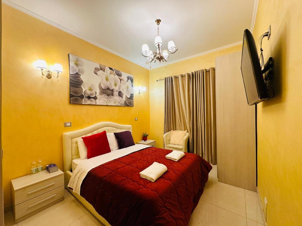 Postel nebo postele na pokoji v ubytování Rome Innitaly Affittacamere o GuestHouse