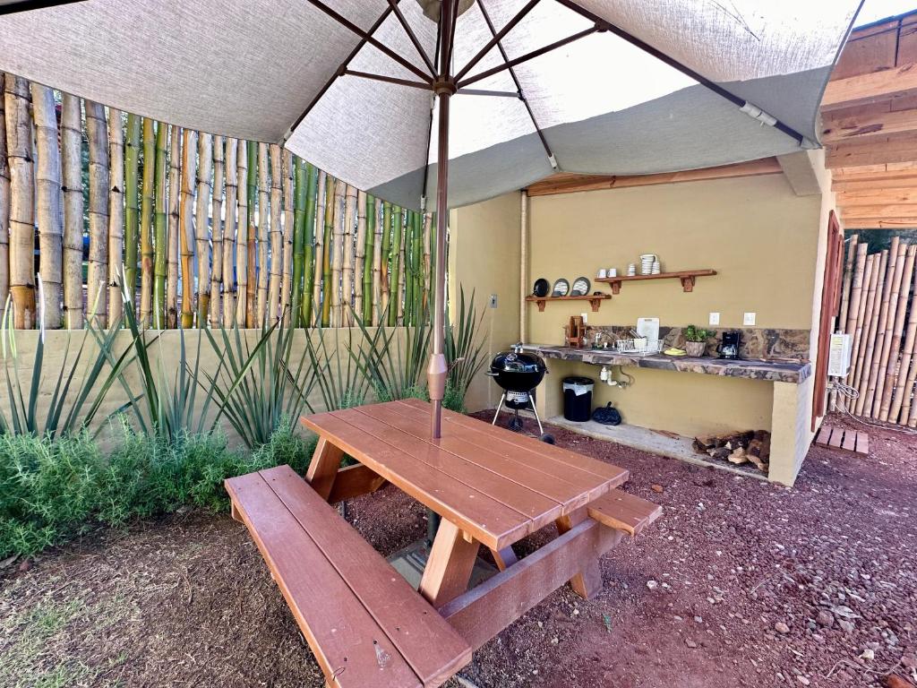 Zahrada ubytování Lunada Glamping