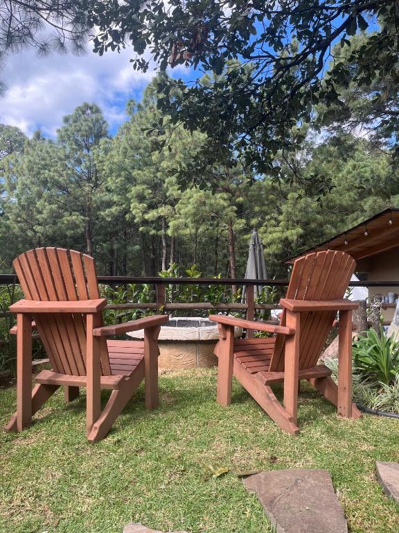 Zahrada ubytování Lunada Glamping
