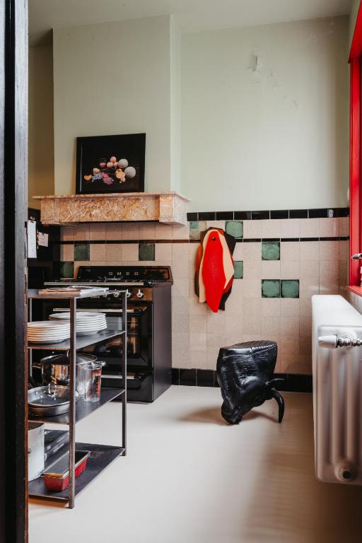 Posezení v ubytování Huis Hector Mechiels ROOM