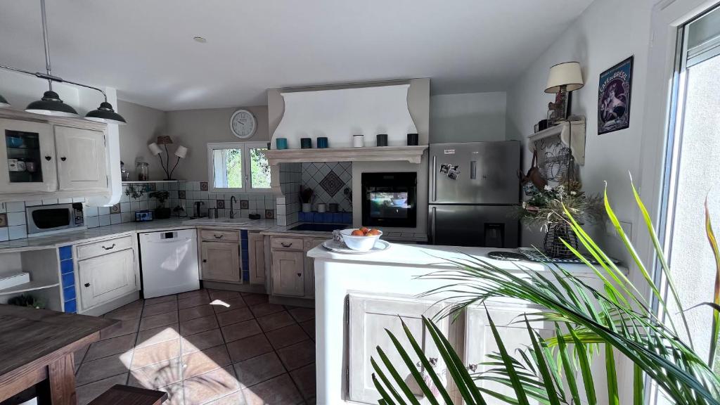 Kuchyň nebo kuchyňský kout v ubytování Maison privée style provençal