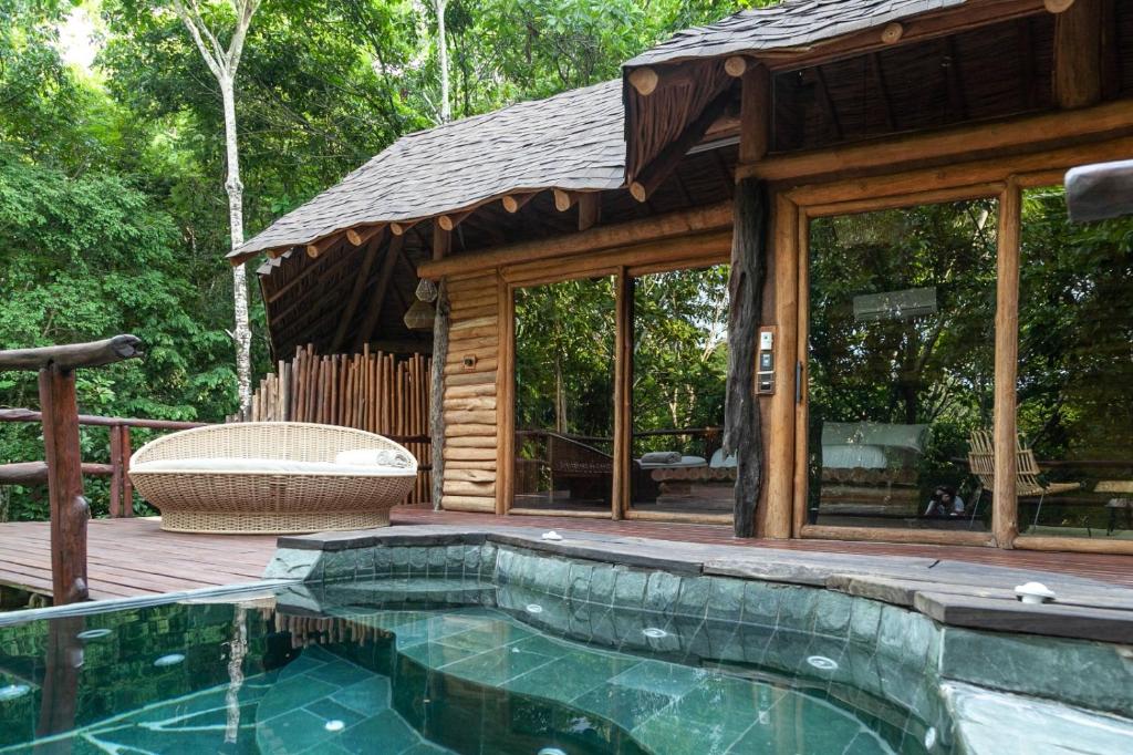 Bazén v ubytování Hotel Boutique Maitta en Doradal Antioquia nebo v jeho okolí