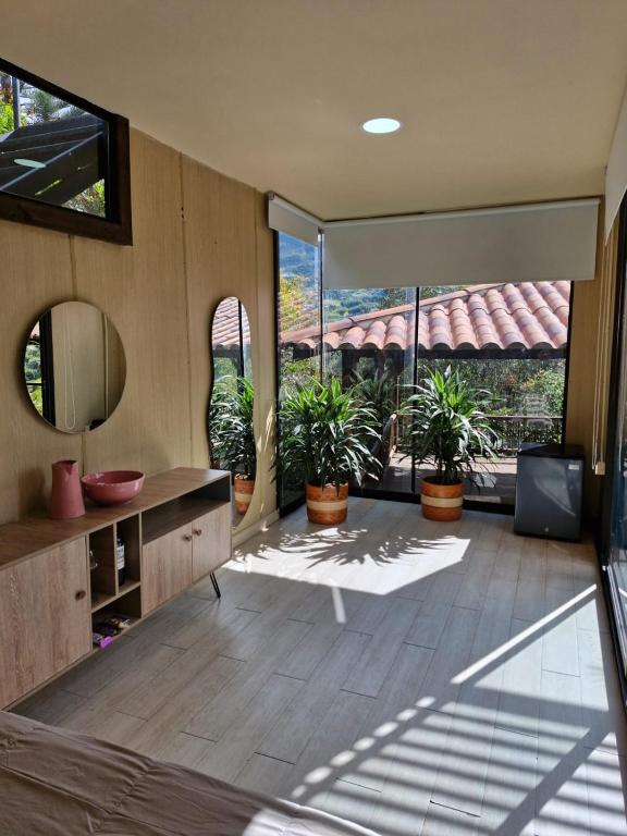 Posezení v ubytování 1714 Hotel Boutique Guatapé