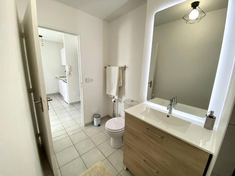 Vannituba majutusasutuses Appartement T2 Chic - vue mer et montagne