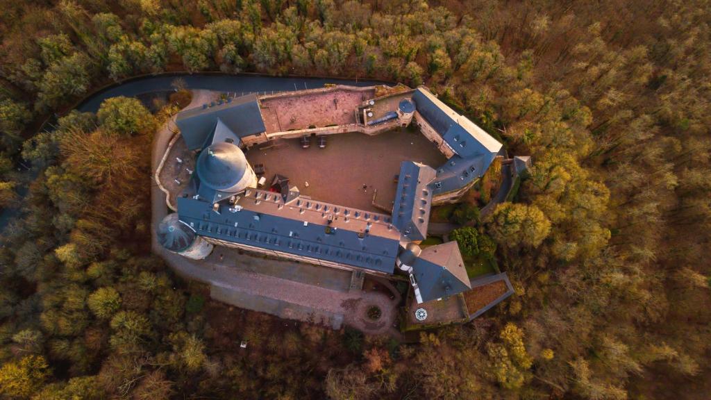 Letecký snímek ubytování Hotel Schloss Waldeck