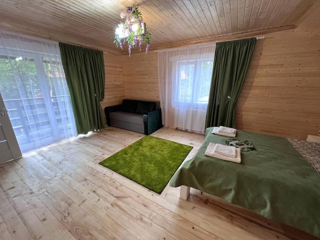 Postel nebo postele na pokoji v ubytování Dva Braty eco