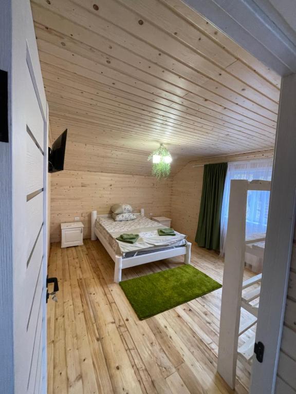 Postel nebo postele na pokoji v ubytování Dva Braty eco