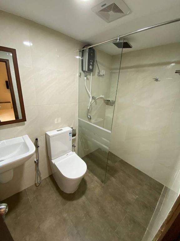 Koupelna v ubytování Lamandu City Hotel