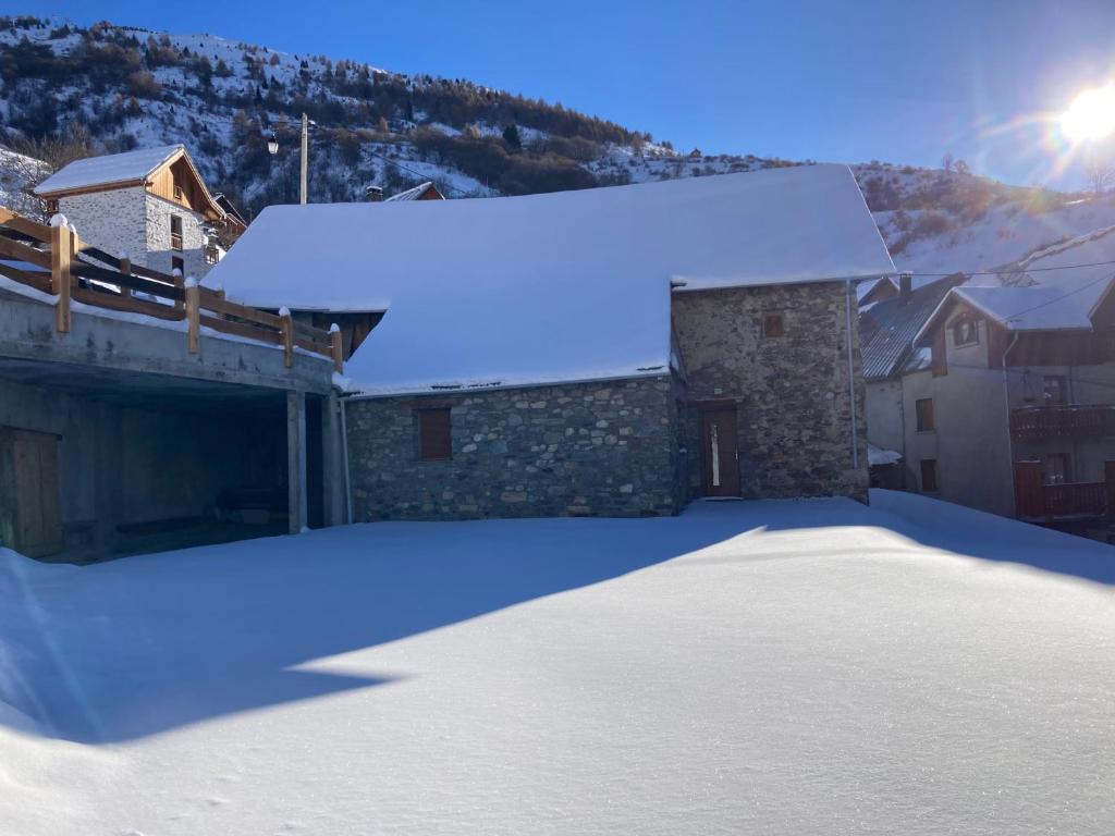 Chalet Chez Maxime Hameau l’Archaz Valloire v zimě