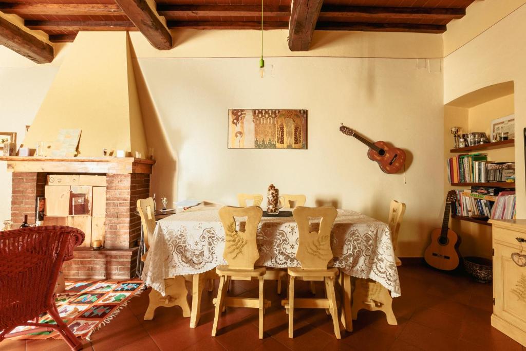 Posezení v ubytování Heart of Chianti - a warm flat in Radda