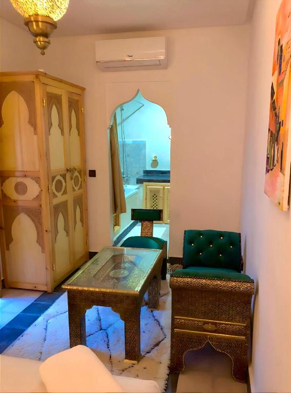 Posezení v ubytování Riad Orient Palace