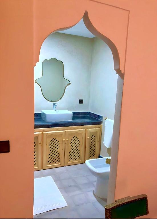 Koupelna v ubytování Riad Orient Palace