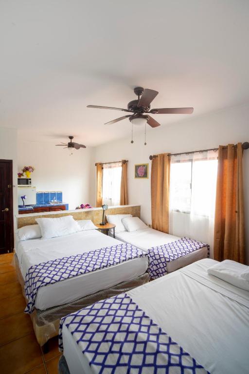 Postel nebo postele na pokoji v ubytování Apart hotel la Trejo