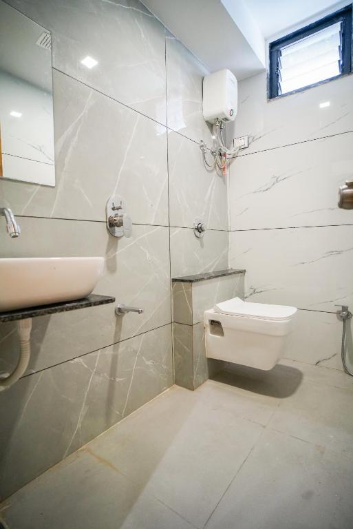 Koupelna v ubytování Hotel Suncity