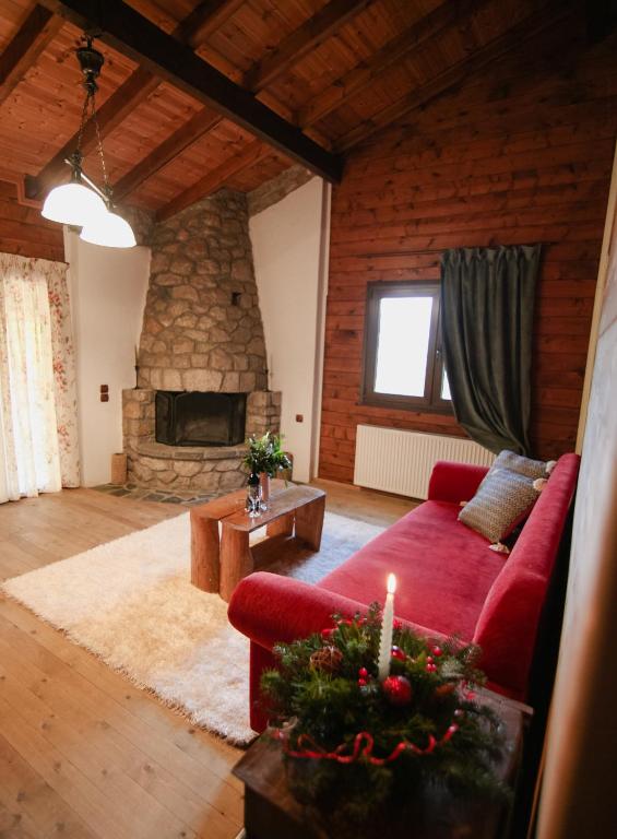 Posezení v ubytování Τετραπολις Wellness Farm