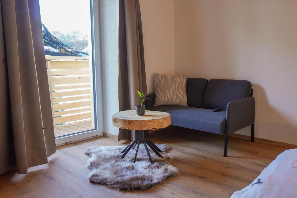 Posezení v ubytování Appartementhaus Bergkristall