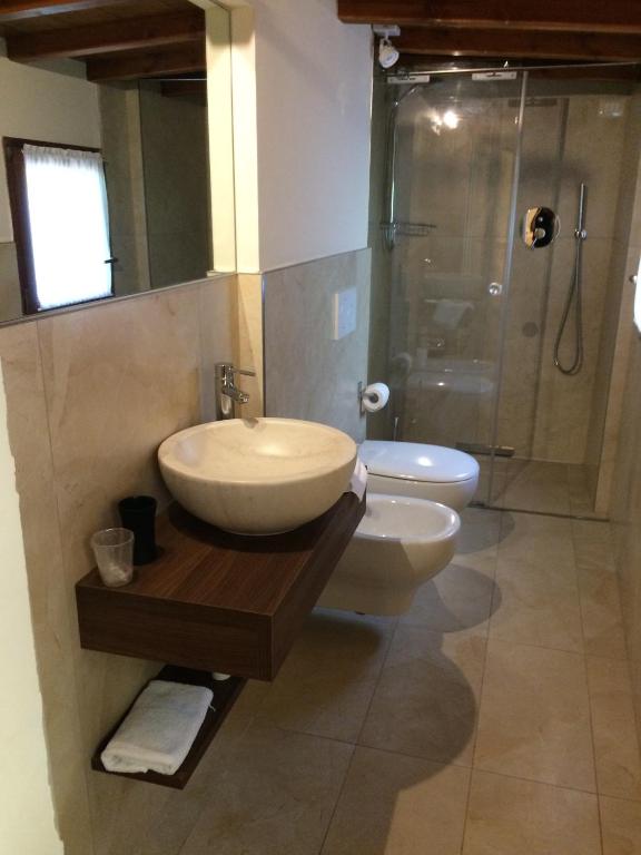Koupelna v ubytování B&B Patatina