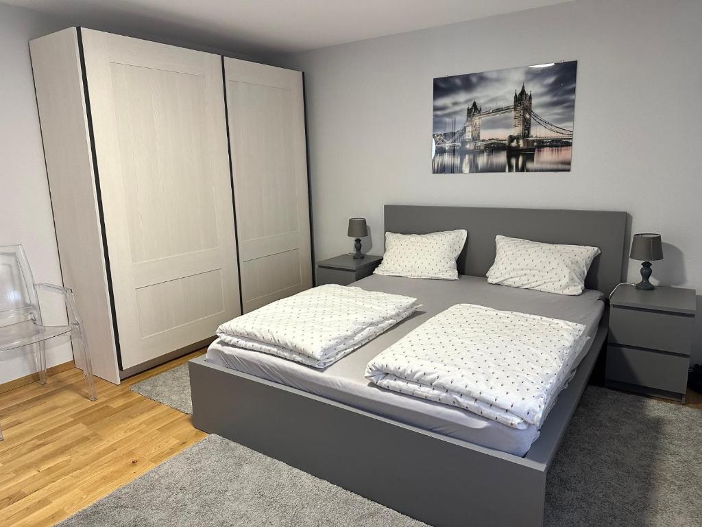 Posteľ alebo postele v izbe v ubytovaní Apartman PEPI