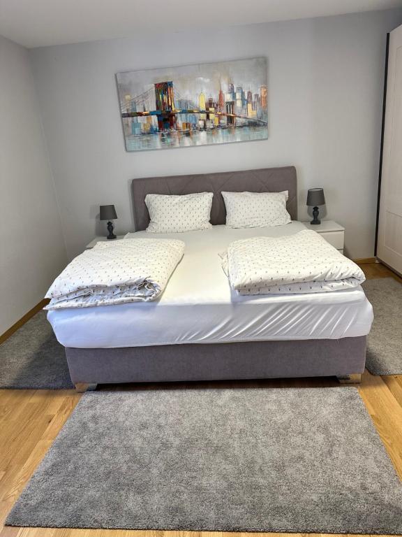 Posteľ alebo postele v izbe v ubytovaní Apartman PEPI