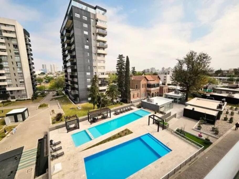 an overhead view of a swimming pool on a building at Guesthouse Luxury in Cordoba