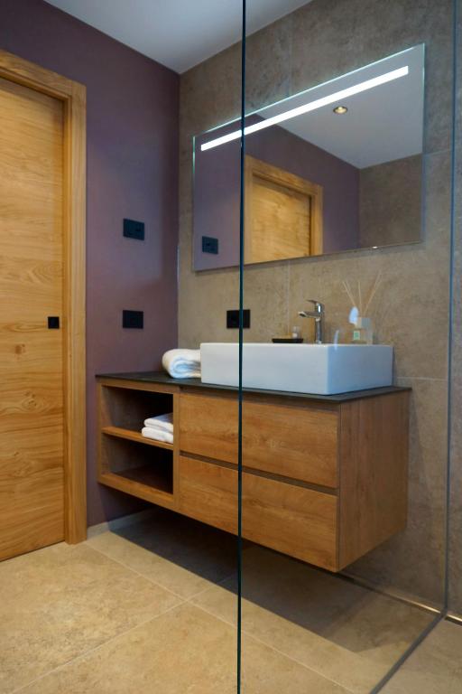 Koupelna v ubytování Chalet Larix Andalo Deluxe Apartments
