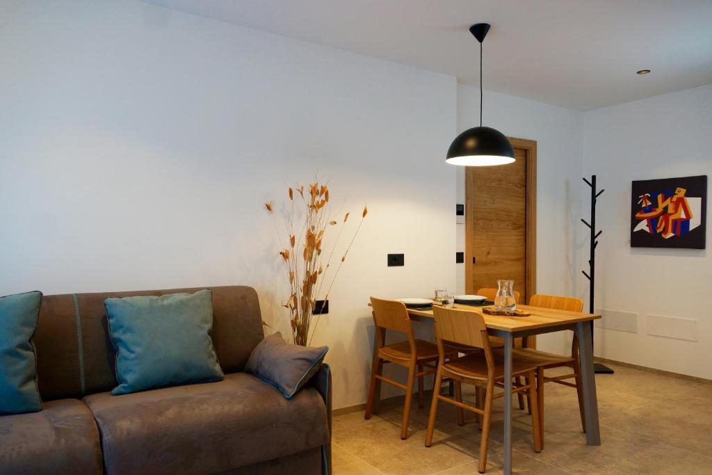 Posezení v ubytování Chalet Larix Andalo Deluxe Apartments