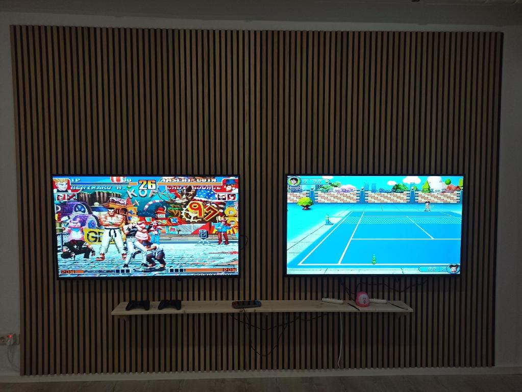 TV a/nebo společenská místnost v ubytování Hotel Nummerhof
