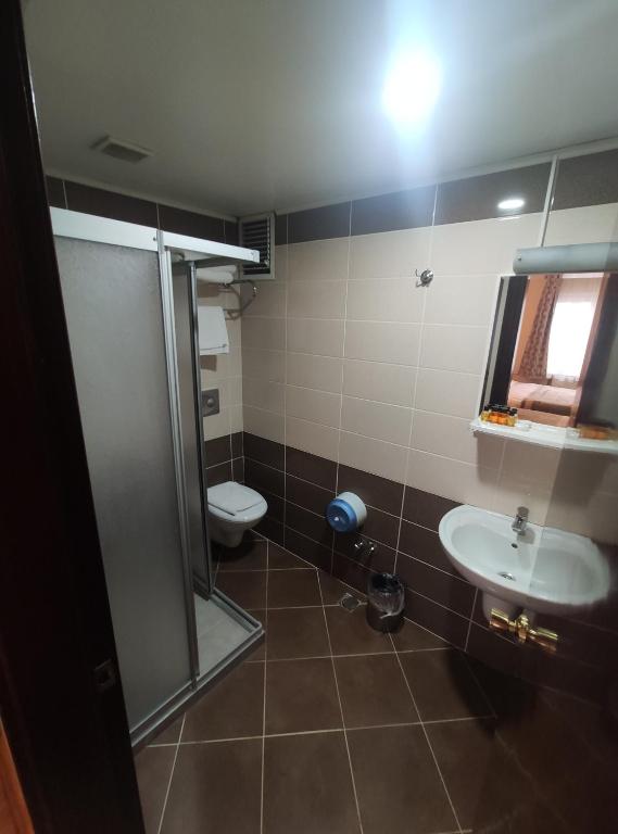 Koupelna v ubytování Hotel Akyildiz