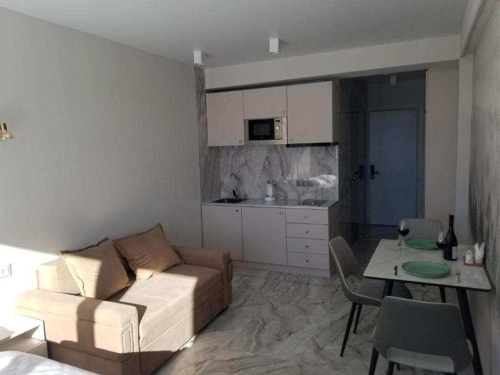 Kuchyň nebo kuchyňský kout v ubytování Segreto apartment 309, 311, 341