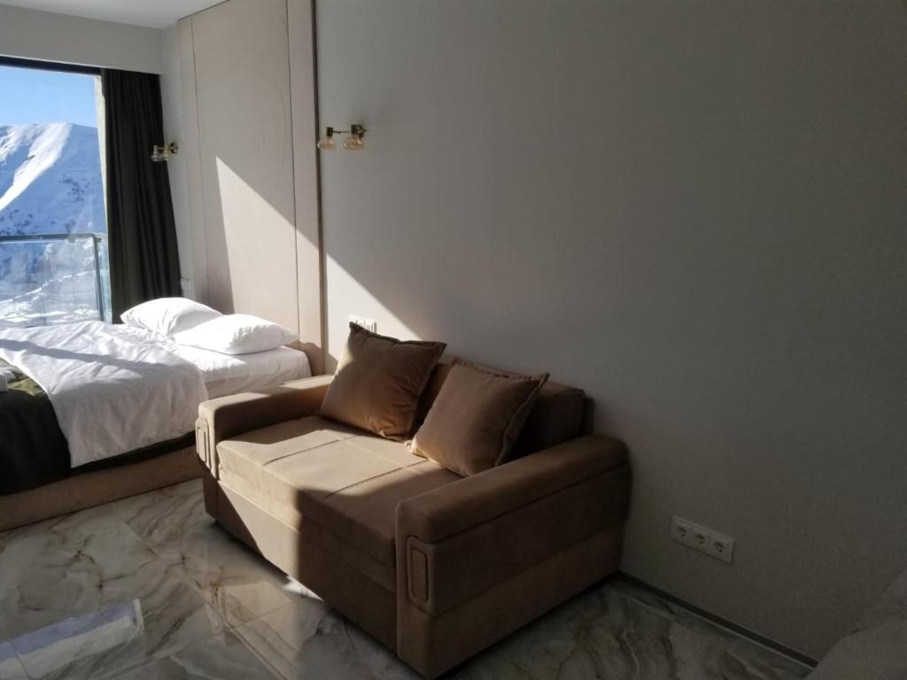 Postel nebo postele na pokoji v ubytování Segreto apartment 309, 311, 341