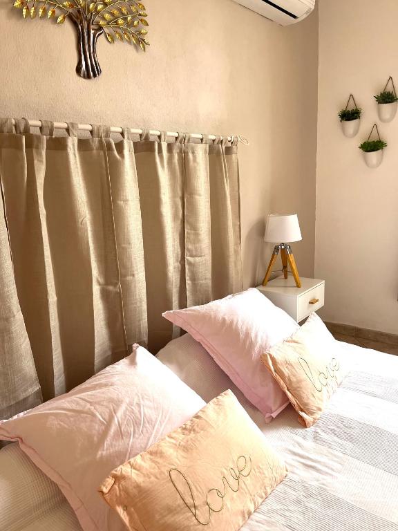 Postel nebo postele na pokoji v ubytování Chambre indépendante à Lezignan-la-Cèbe